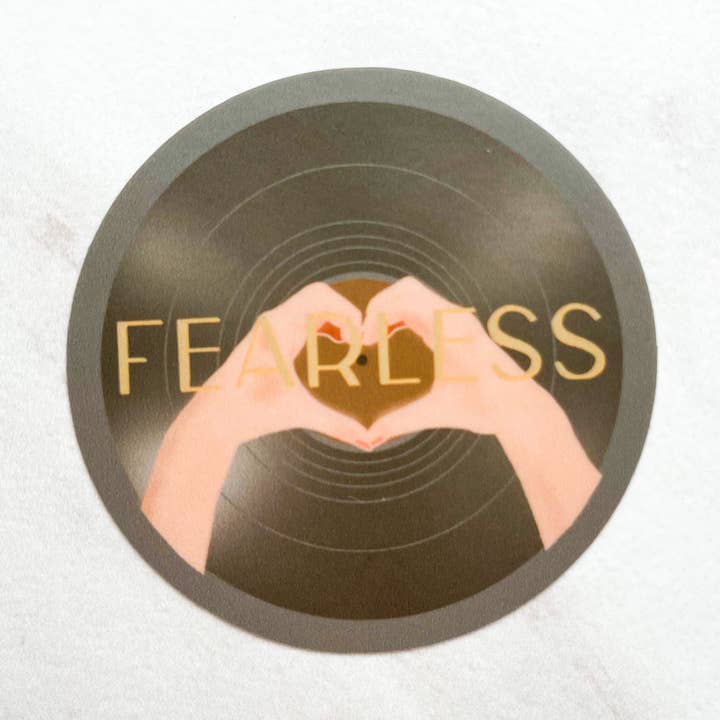 Autocollant pour disque vinyle Fearless | Taylor Swift Inspired pour la vente par Sundae Sisters Co