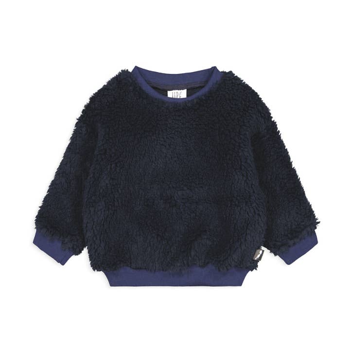 Marinblå "Lulu bear" sweatshirt för wholesale av UPÉ