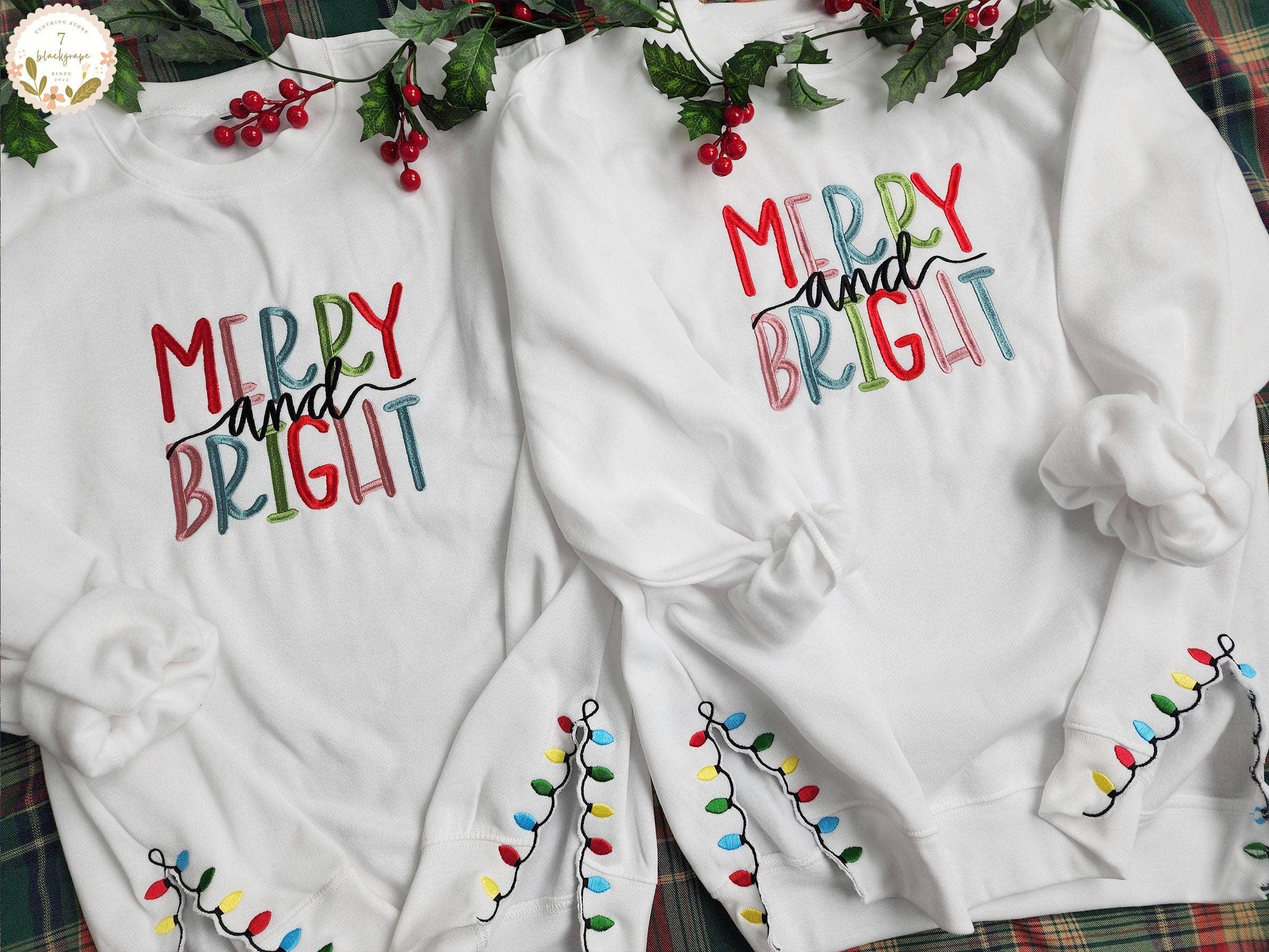 NVC Ecommerce LLC - Wholesale Grafisch sweatshirt - Dames - Vrolijke en Heldere Strik, Geborduurde Zijstrik Sweater2