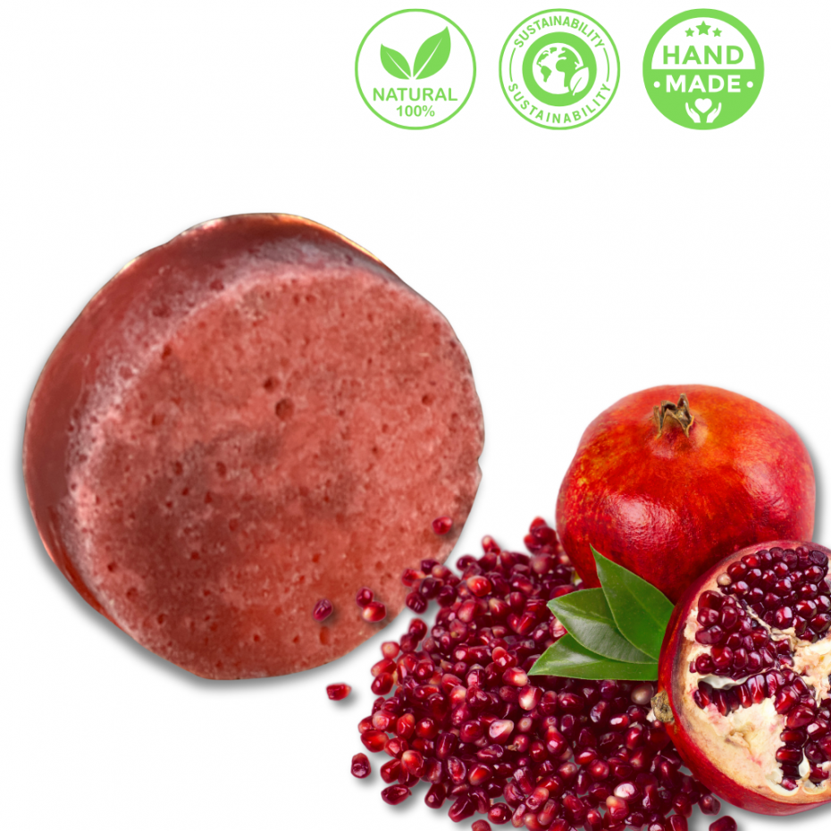 De Vitamineshop bv - Vente Pains de savon - Savon à la grenade avec éponge0