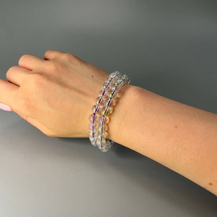 VIE - Wholesale Beaded Bracelet - Crystal Bracelet, 8mm