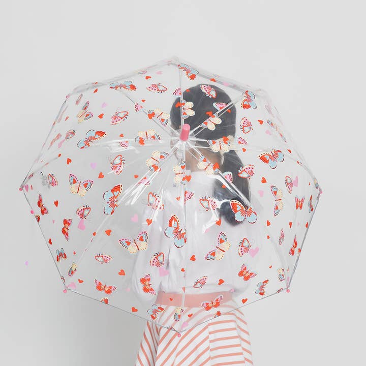 SMATI - Wholesale Umbrella - Kids - Child's Transparent Butterfly Umbrella