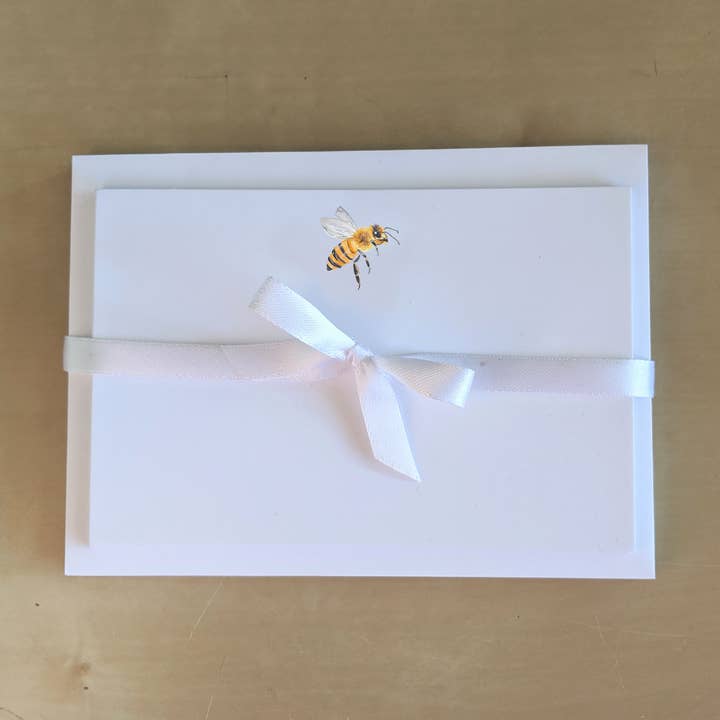 Honeybee Notecards for wholesale by Julianne Woehrle Designs