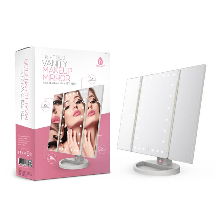Pursonic - Wholesale Vanity Mirror - Tri Fold LED Vanity Mirror