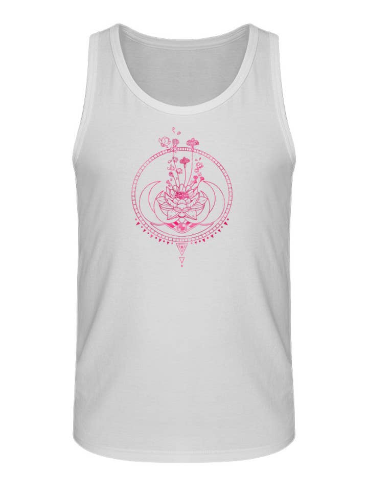 Lotusblume mit Monden - Herren Premium Organic Tanktop für den Großhandel von Uwaldu