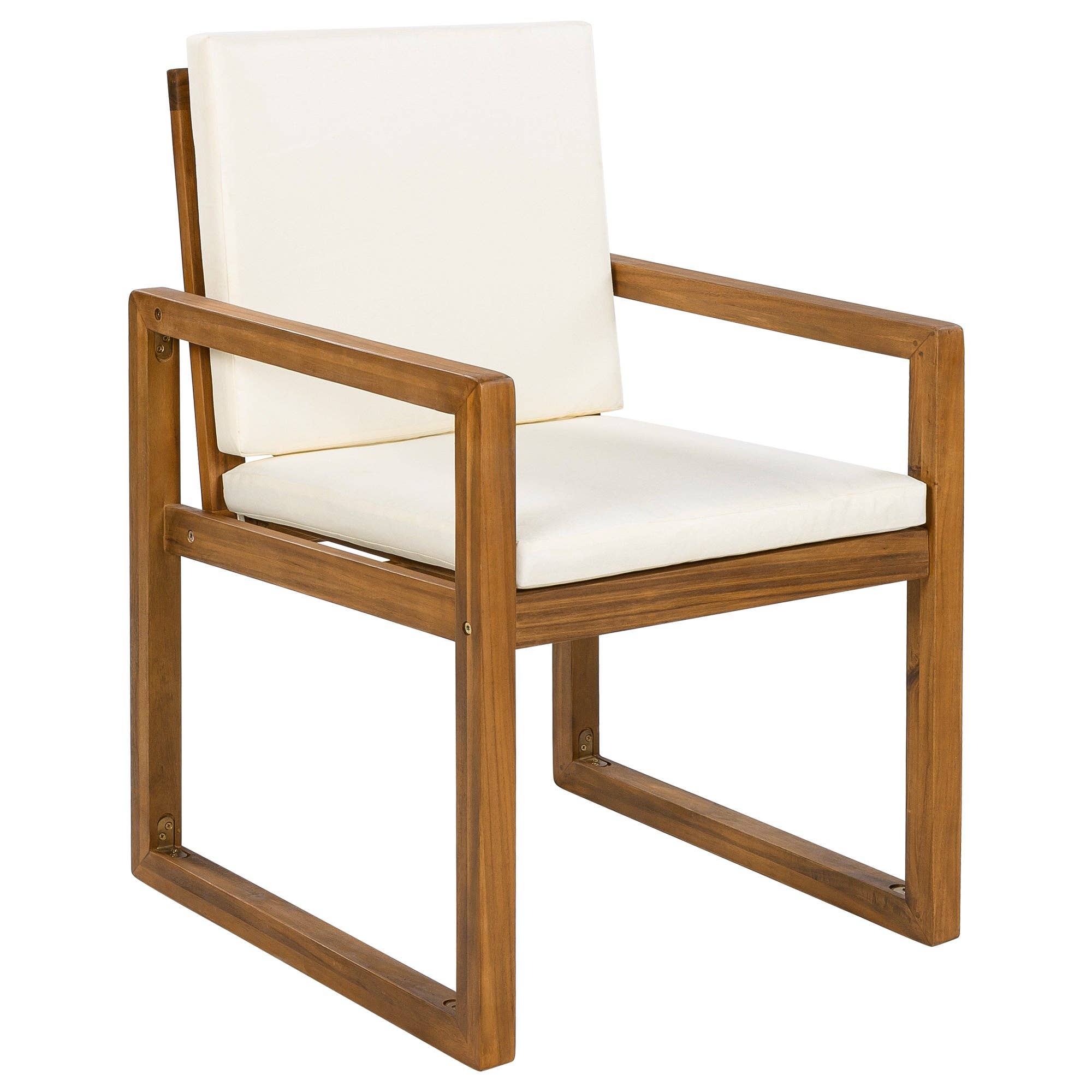 HOMYCASA DESIGN INC - Wholesale Patio Set - 5-Piece Outdoor Patio Dining Set Acacia Wood with Four Armchairs and Table, Beige18