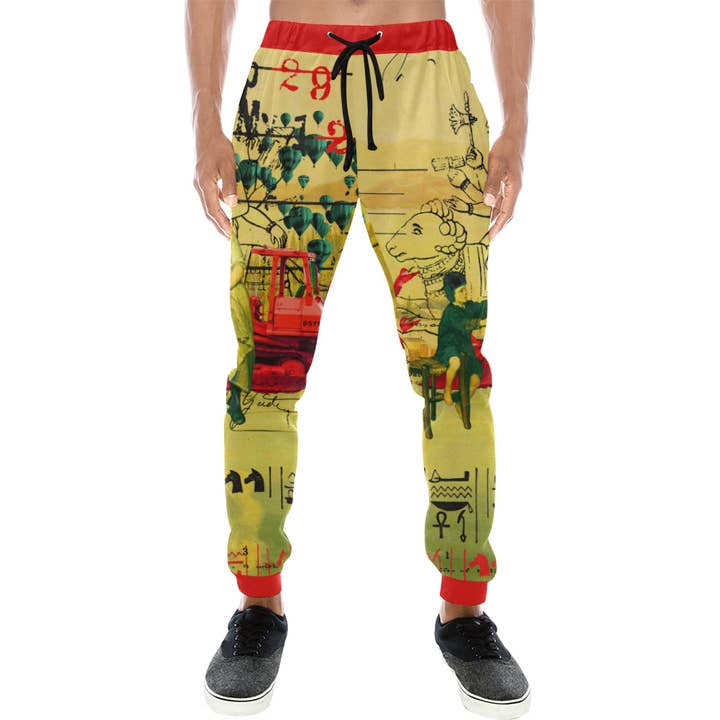 Pantalon de survêtement à imprimé intégral HERE, TAKE IT II pour homme pour la vente par Bønes and Balløøns