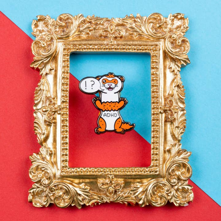 Innabox Ltd - Wholesale Lapel Pin/Button - Attention Deferret Hyperactivity Disorder Enamel Pin - ADHD2