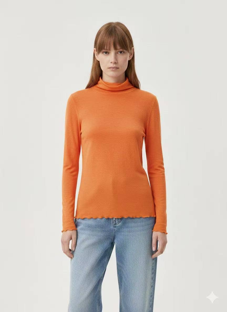 AMELÉ - Wholesale Knit Top - Women's - Turtleneck cashmere sweater0