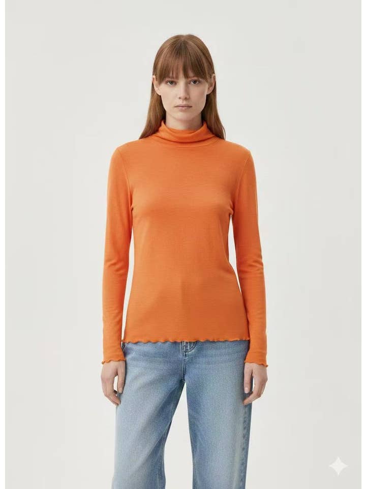 AMELÉ - Wholesale Knit Top - Women's - Turtleneck cashmere sweater