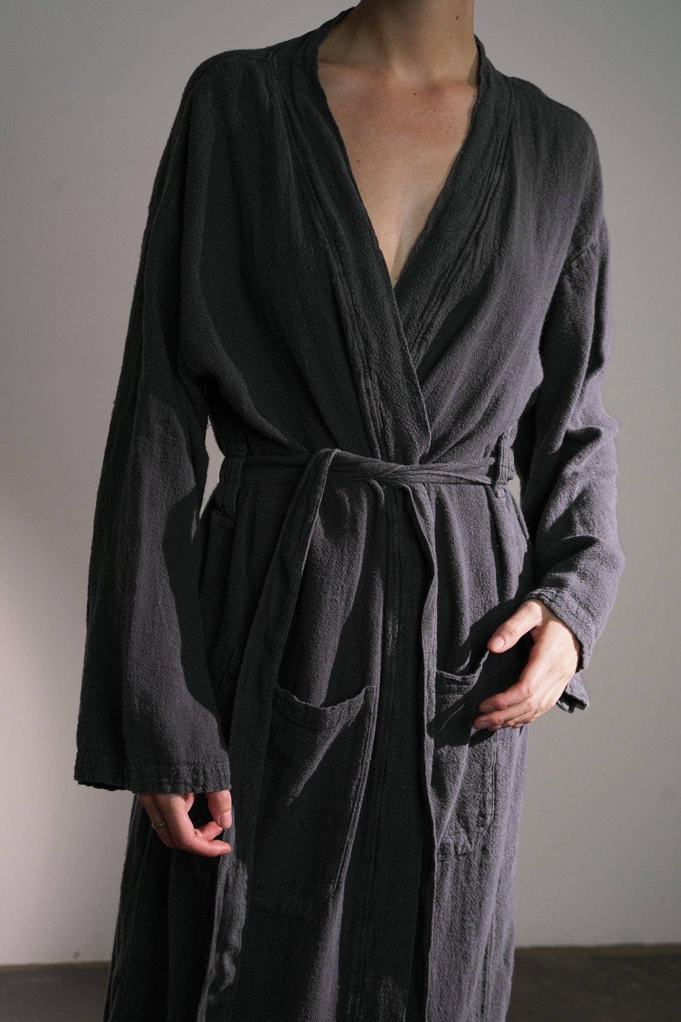 Maison Masarin - Wholesale Badjas - Dames - Kimono van ruw linnen4