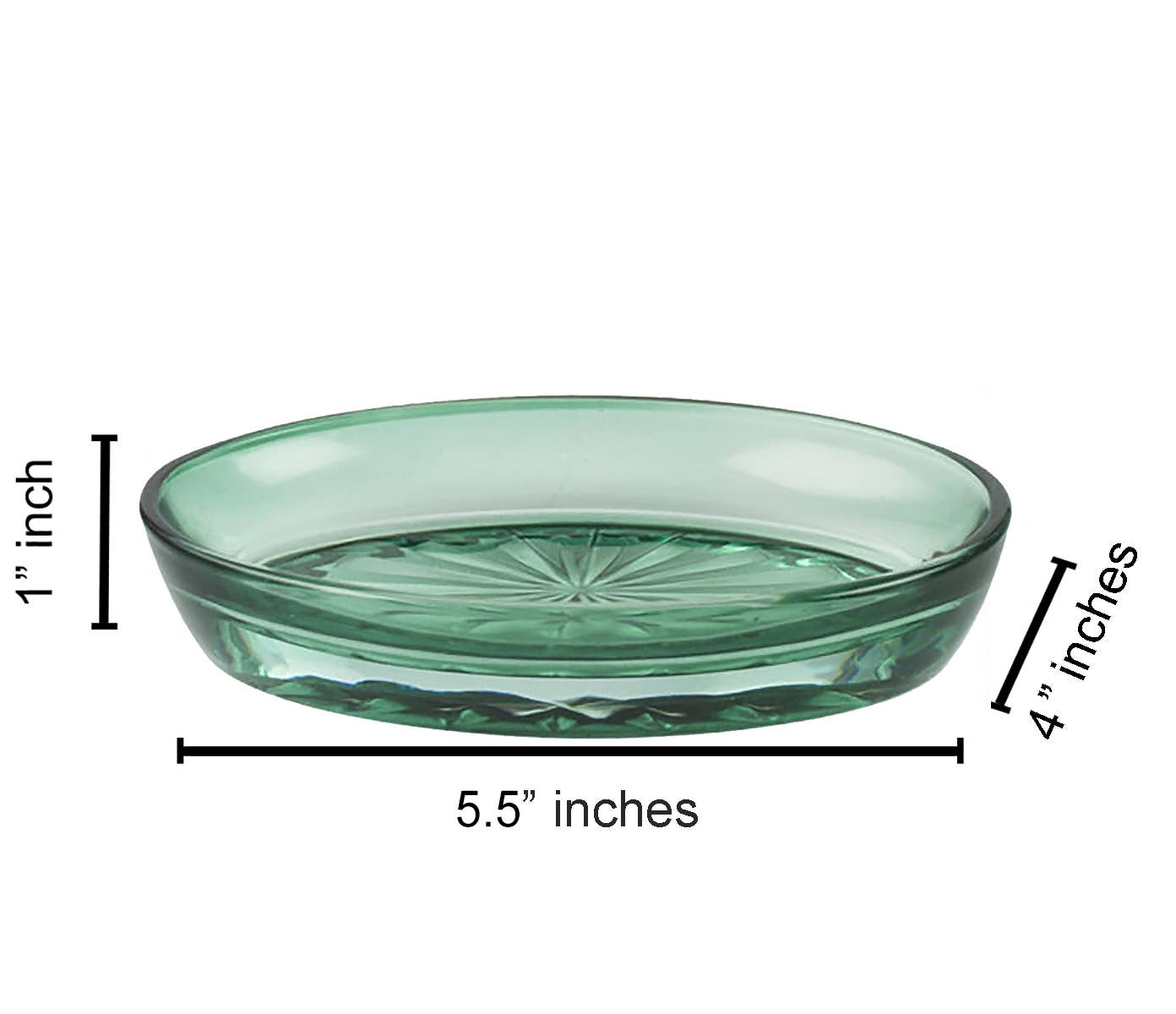 home mart goods - Wholesale Bathroom Accessory Set - Green Transparent Elegant Glass Bathroom Accessories Set5