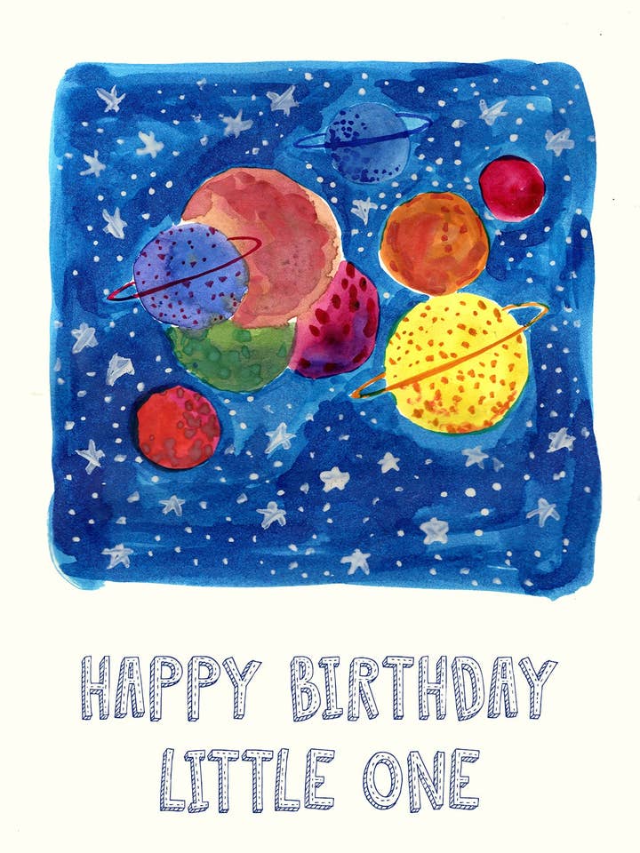 Buon Compleanno Piccolino - Biglietto di Auguri per la vendita all'ingrosso da parte di Maria Zvaric Illustration