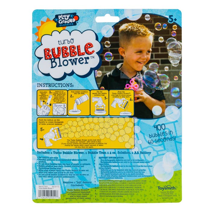 Toysmith - Wholesale Bubble Wand - Kids - Playground Classics Many Bubbles Mini Ray Toy Gun4