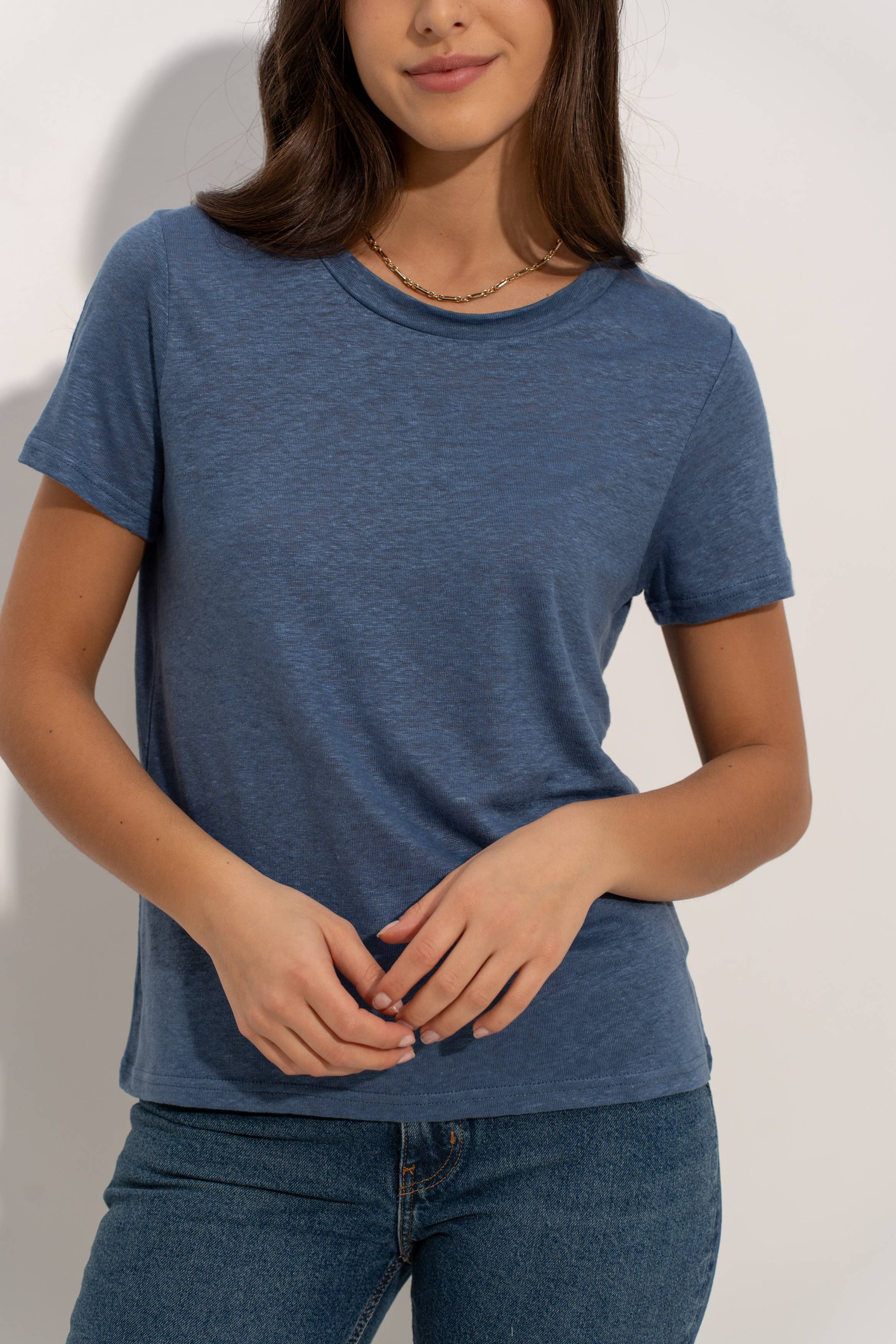 jw.atelier - Vente T-shirt – femme - T-shirt col rond en lin 20