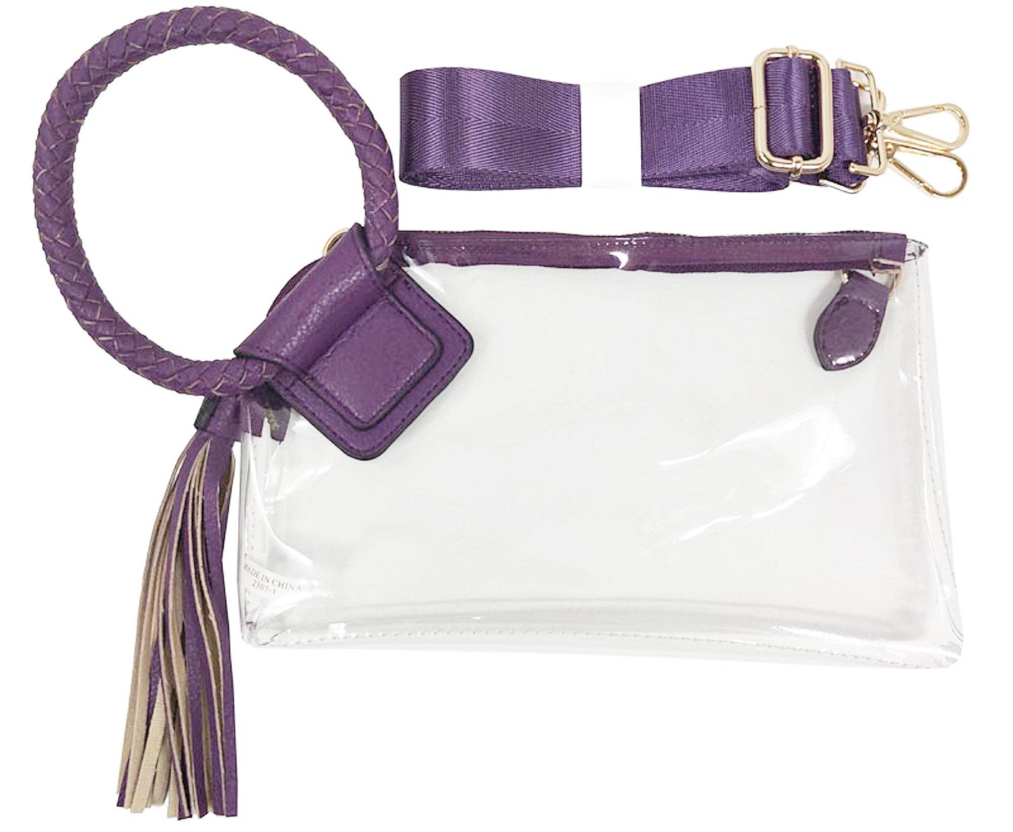 MiMi Wholesale - Vente Pochette – femme - Pochette transparente à pompon AD205T7