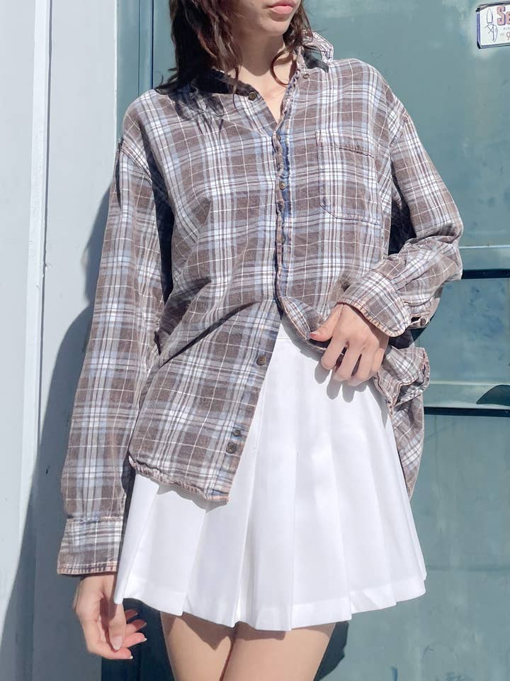 Acid Wash Flannel Bundle for wholesale by American Recycled Clothing