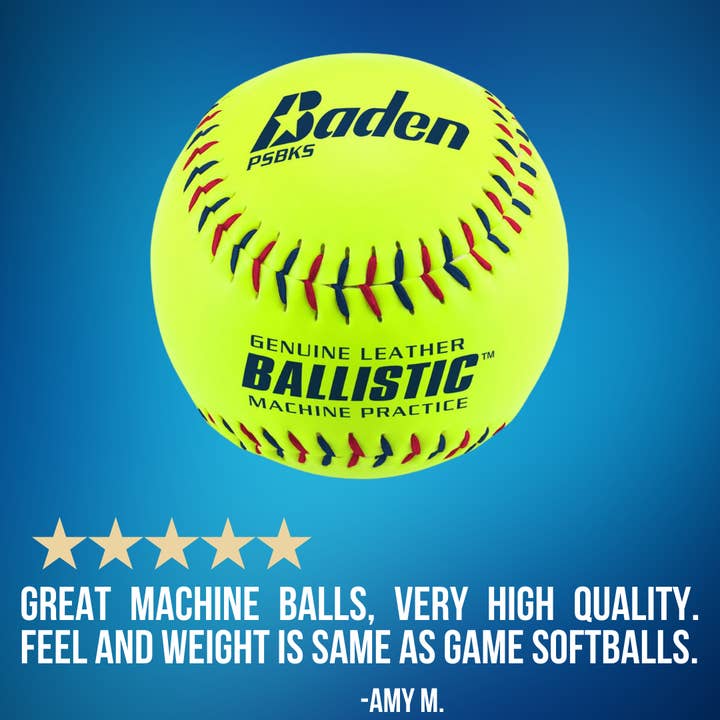 Baden Sports - Wholesale Sports Ball - Ballistic Pitching Machine Softballs - 1 Dozen3