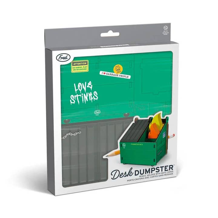 Fred & Friends - Wholesale Pencil Holder - Desk Dumpster - Pencil Holder