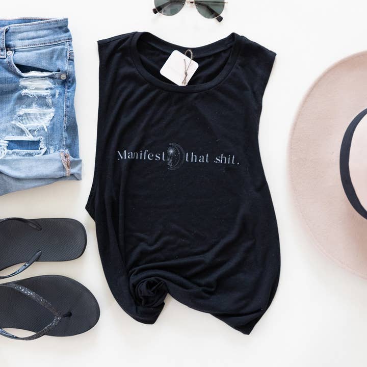 Manifest that Shit flowy Tank for wholesale by Empoword Boutique
