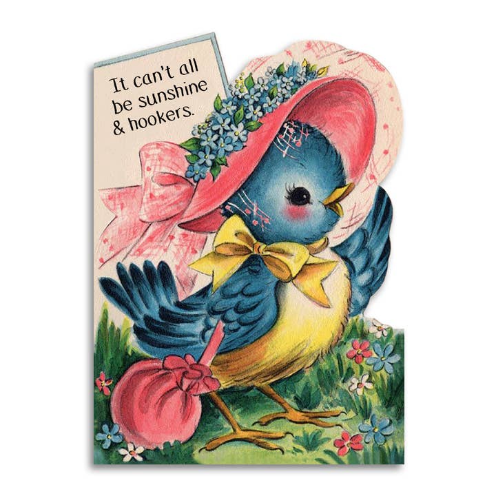 Bad Betty Greeting Co. - Wholesale Sympathy Card - Irreverent Sympathy Get Well Card - Sunshine & Hookers