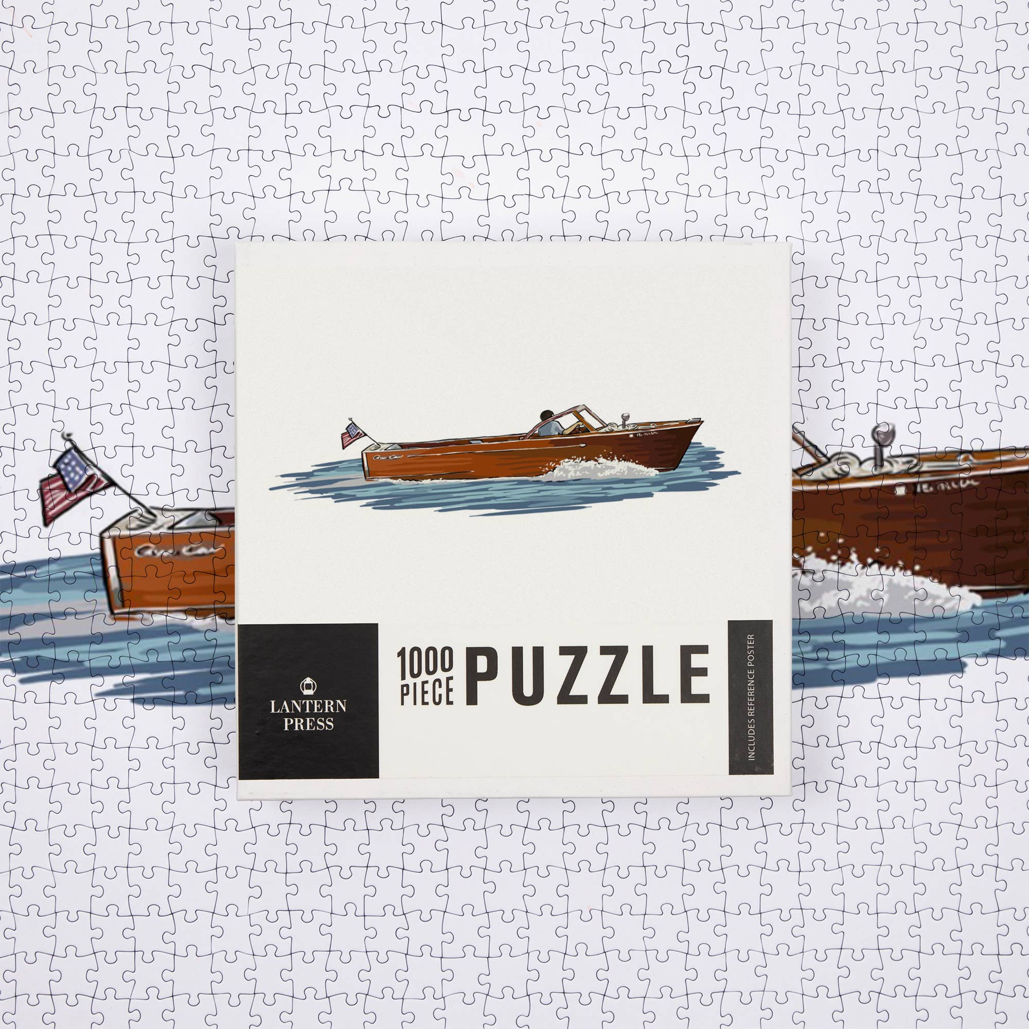Lantern Press - Vente Puzzle – adulte - PUZZLE DE 1000 PIÈCES Bateau en bois, icône6