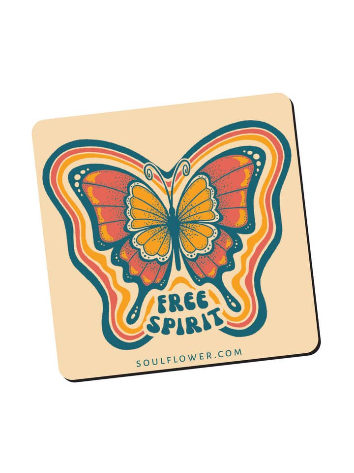 Free Spirit Butterfly Magnet - Nature Magnets for wholesale by Soul Flower