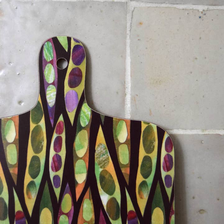 Freya Snow - Wholesale Cutting Board - Runner Beans Mini Chopping Board / Melamine Cutting Board2