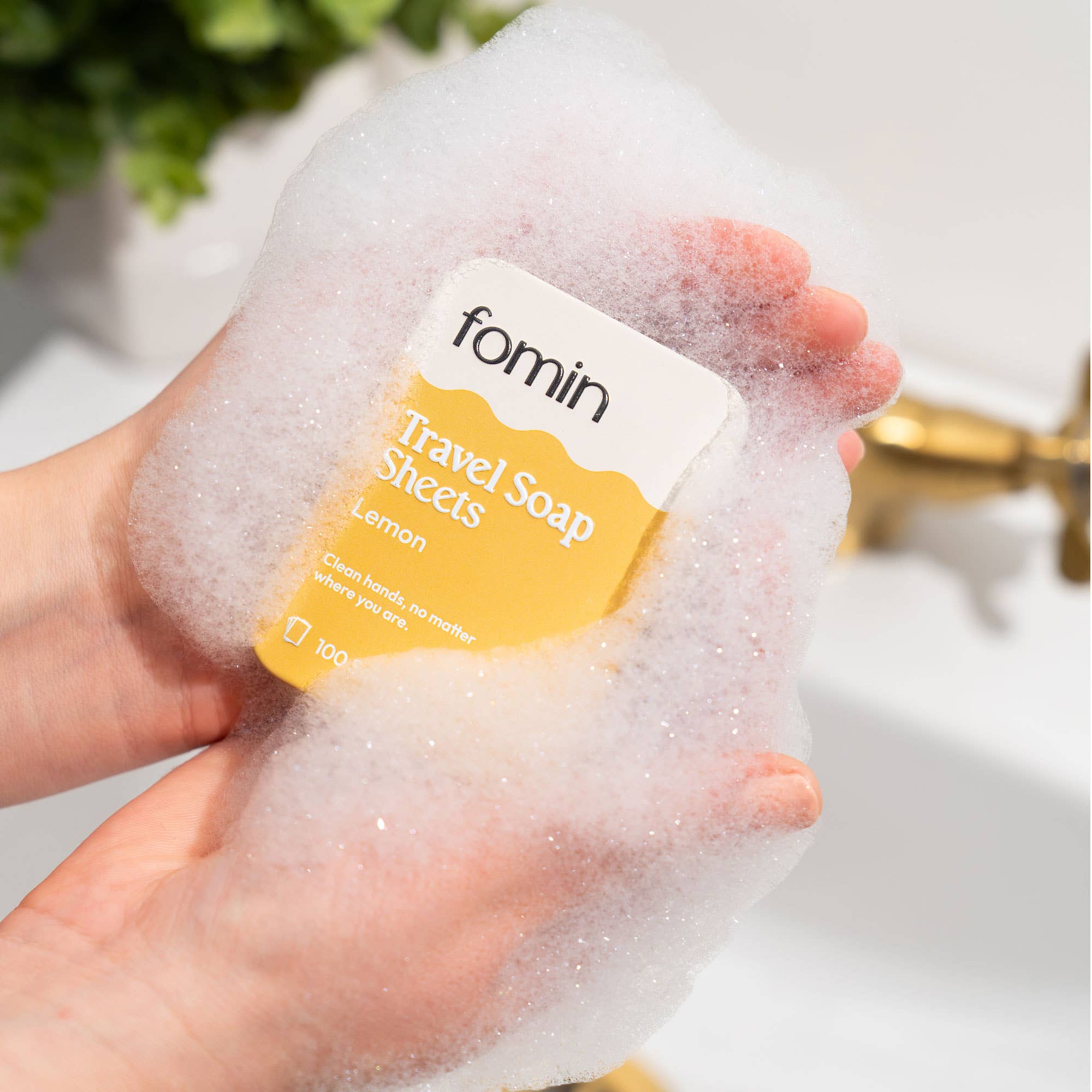 Fomin - Vente Savons/lotions pour les mains - Feuilles de savon de voyage9