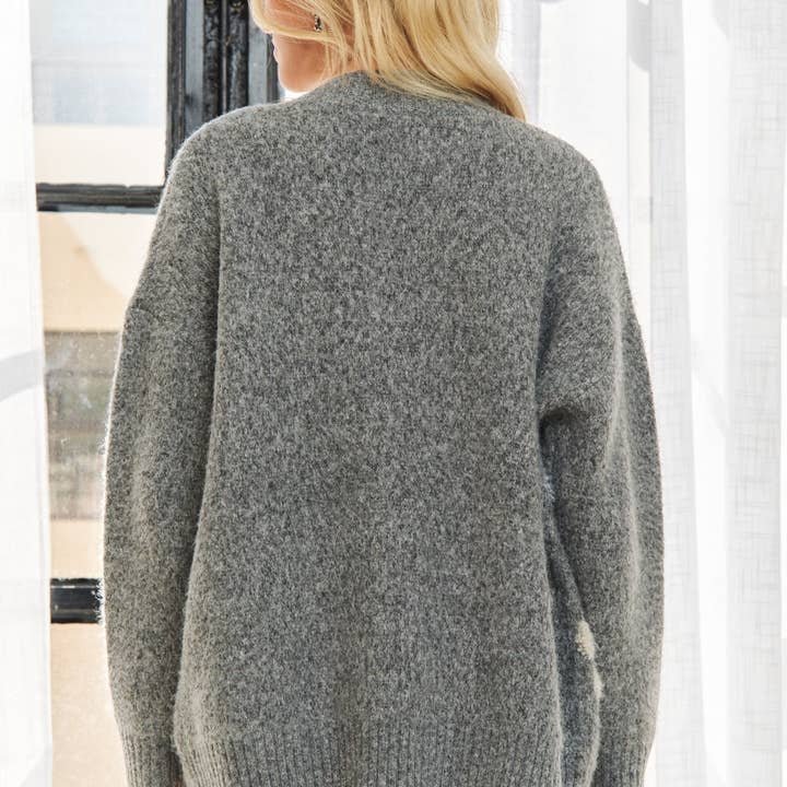 ADORA LA - Wholesale Cardigan - Women's - CESW3580 - BUTTON DOWN FLORAL SWEATER CARDIGAN12