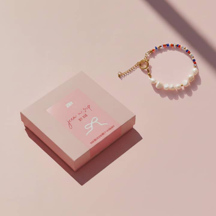 Atelier Jean - Wholesale DIY Craft Kit - JEAN 'N SIP DIY BOX ARMBAND // COLOUR ME CUTE0