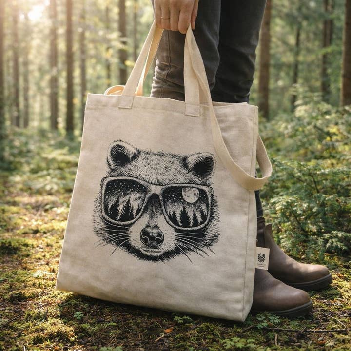 Bolsa sencilla/Mapache escénico/Bolsa de la compra para venta al por mayor de Your Green Kitchen