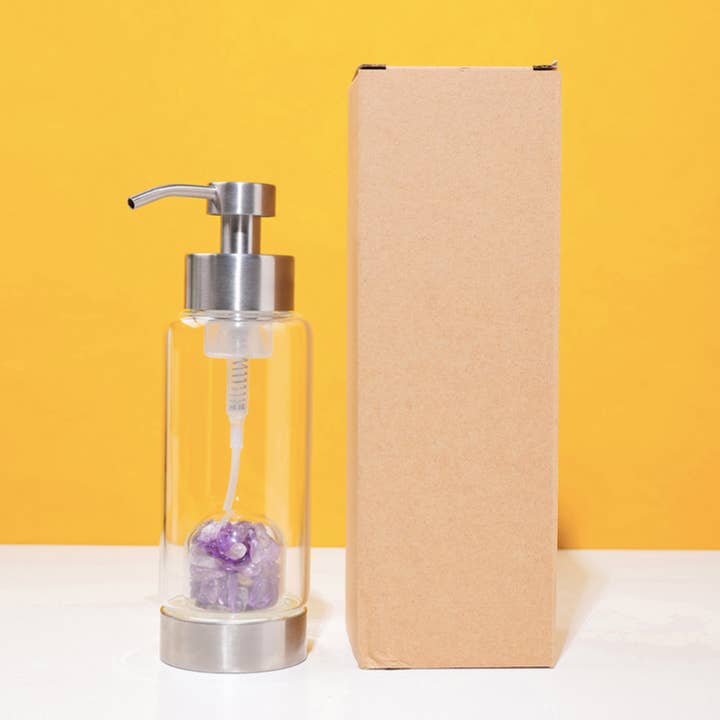 Crystolver (We Cover All Import Fees) - Wholesale Soap dispenser - Natural Crystal Glass Bottle for Shampoo4