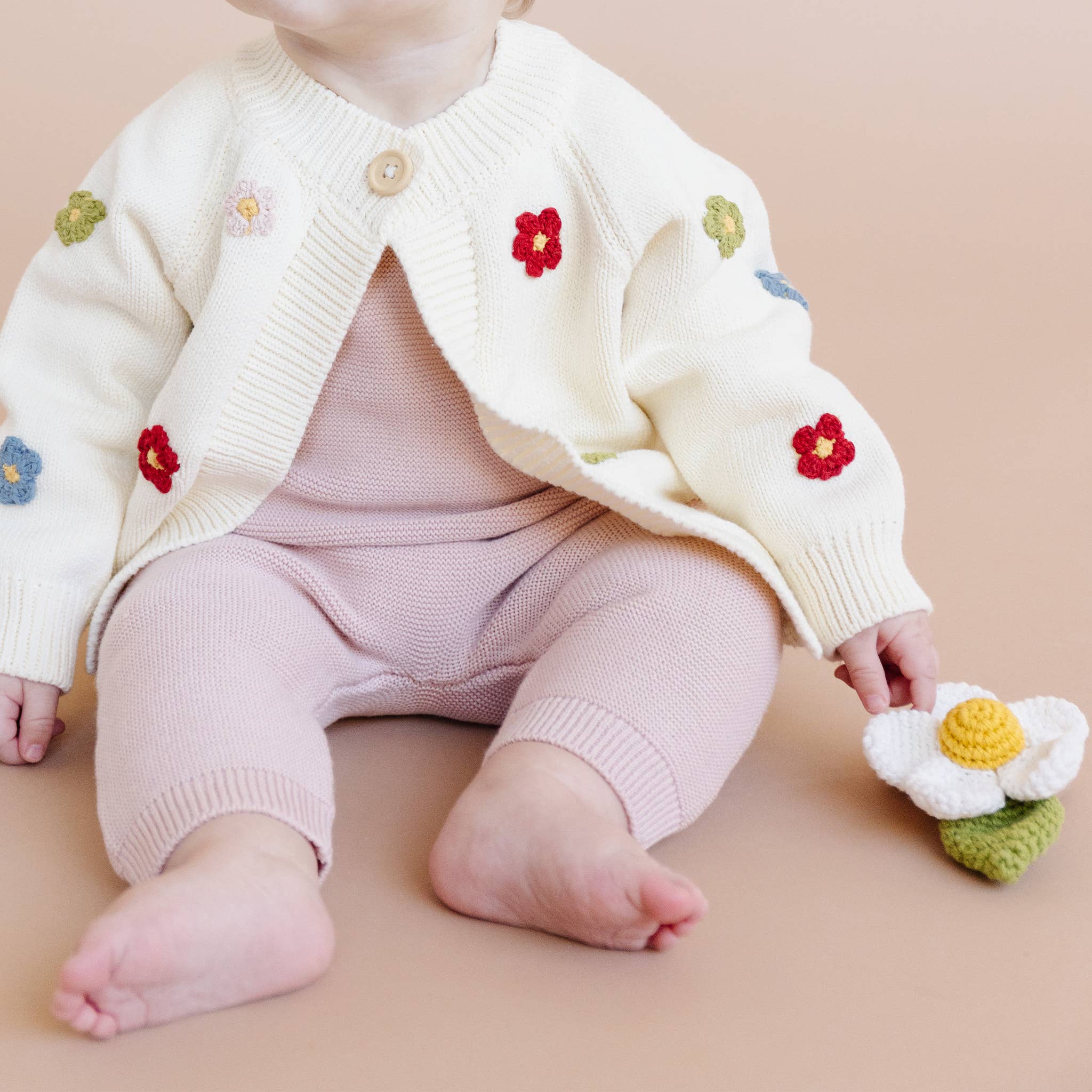 The Blueberry Hill – wholesale Kofta - Baby – Bomullsblomma Kofta Färg Babysweaters Kläder1