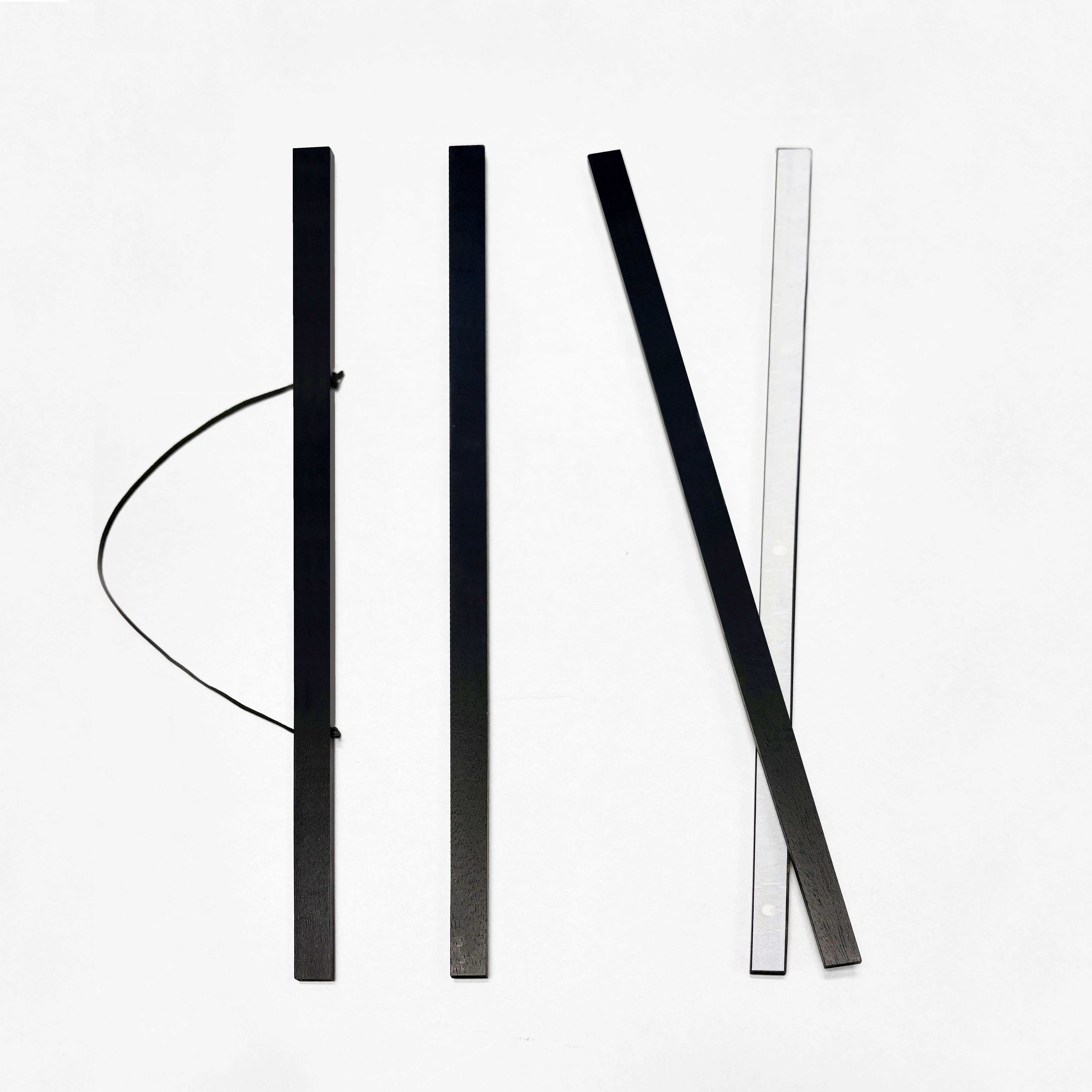 Impact Merch. - Wholesale Tapestry/textile hanger - Wooden Hanger 30cm - White - Fits A3 Portrait Print3