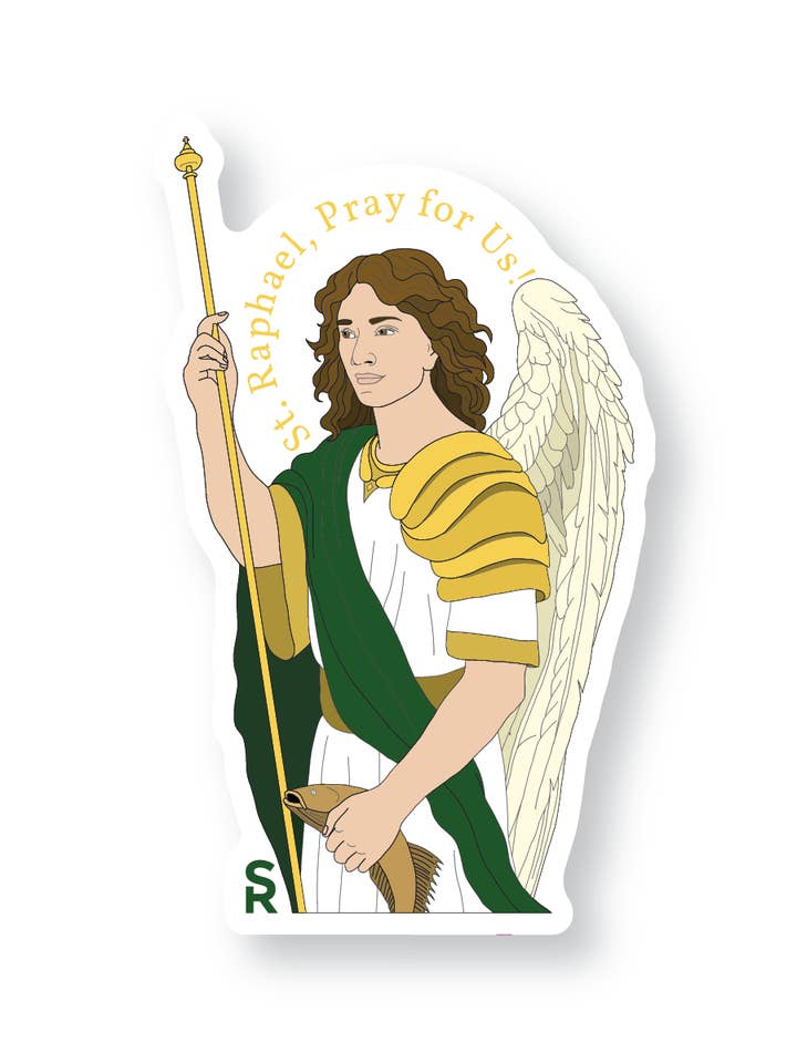 St. Raphael Sticker for wholesale by Sock Religious