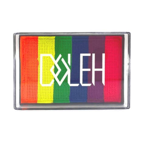 DOLEH UV 6-color rainbow Face\Body Paint palette for wholesale by DOLEH BEAUTY