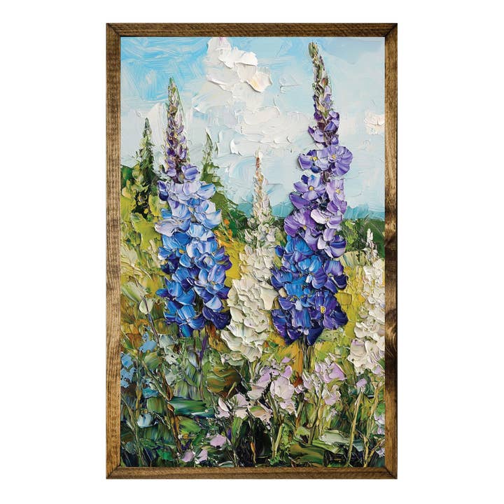 TIMBERLAND FRAME BLUBONNETS PALETTE KNIFE OIL PAINTING
for wholesale by Jarmz Designs
