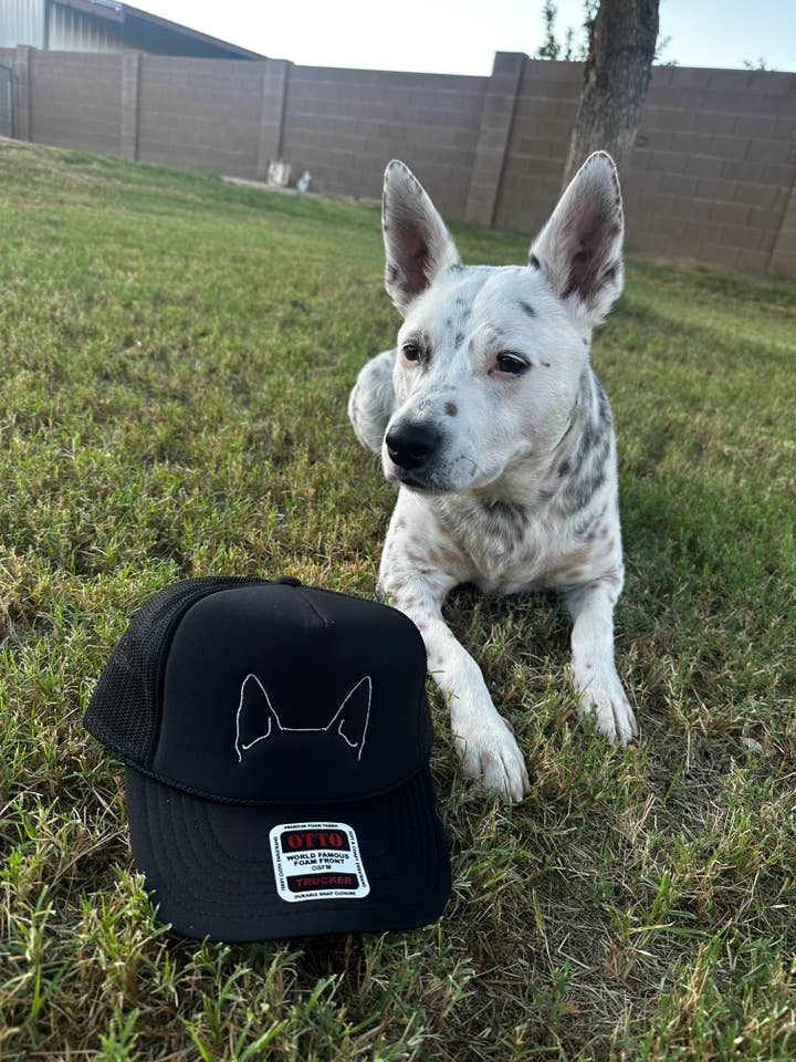 Dog ears embroidered hat for wholesale by Burnt By Bray LLC