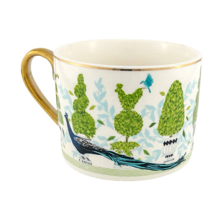 Formal Garden Peacock Cup for wholesale by Temple Island Collection Ltd