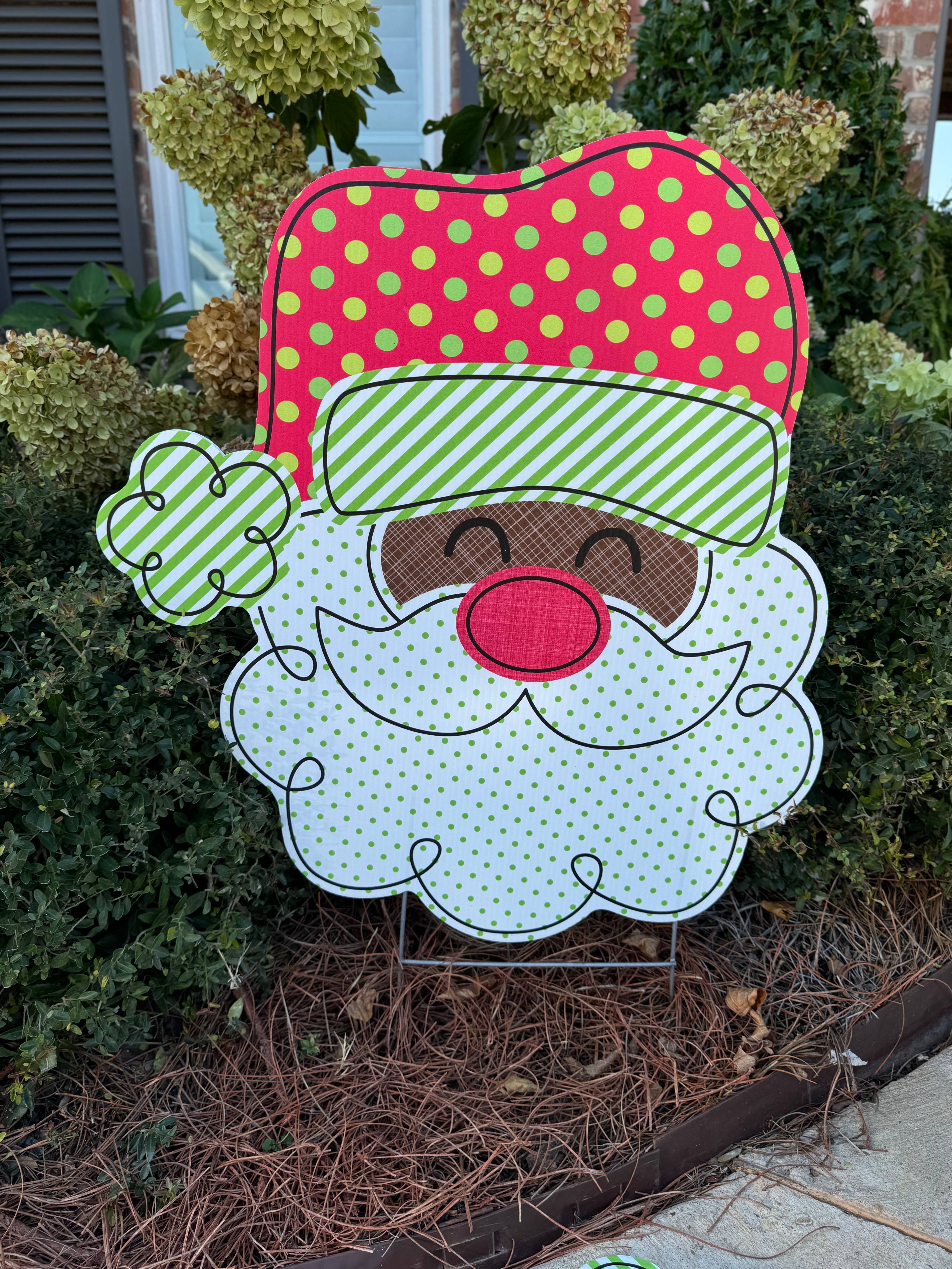 Lovely Reese - Wholesale Outdoor Sign - Polkadot Santa 2