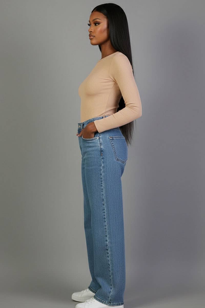 CAPELLA APPAREL - Wholesale Knit Top - Women's - Ribbed Round Neck Long Sleeve Top5