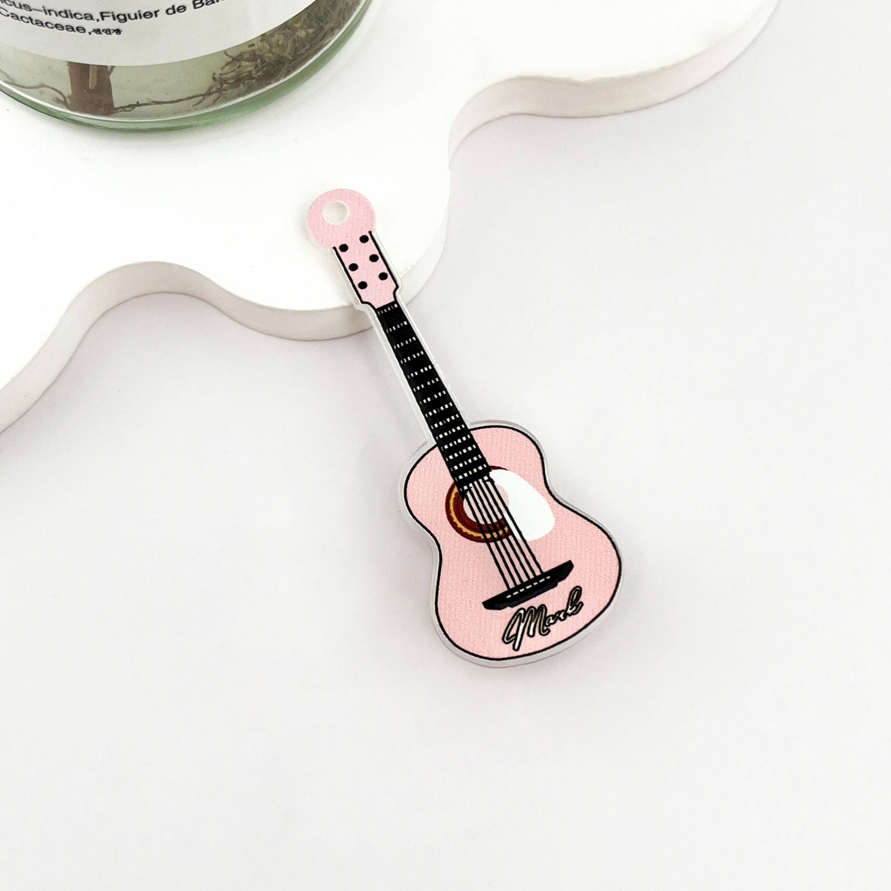 mildstyles - Wholesale Hair clip – Women’s - Acrylic Cool Guitar Charm Duckbill Hair Claw Clip 🎸🎶2