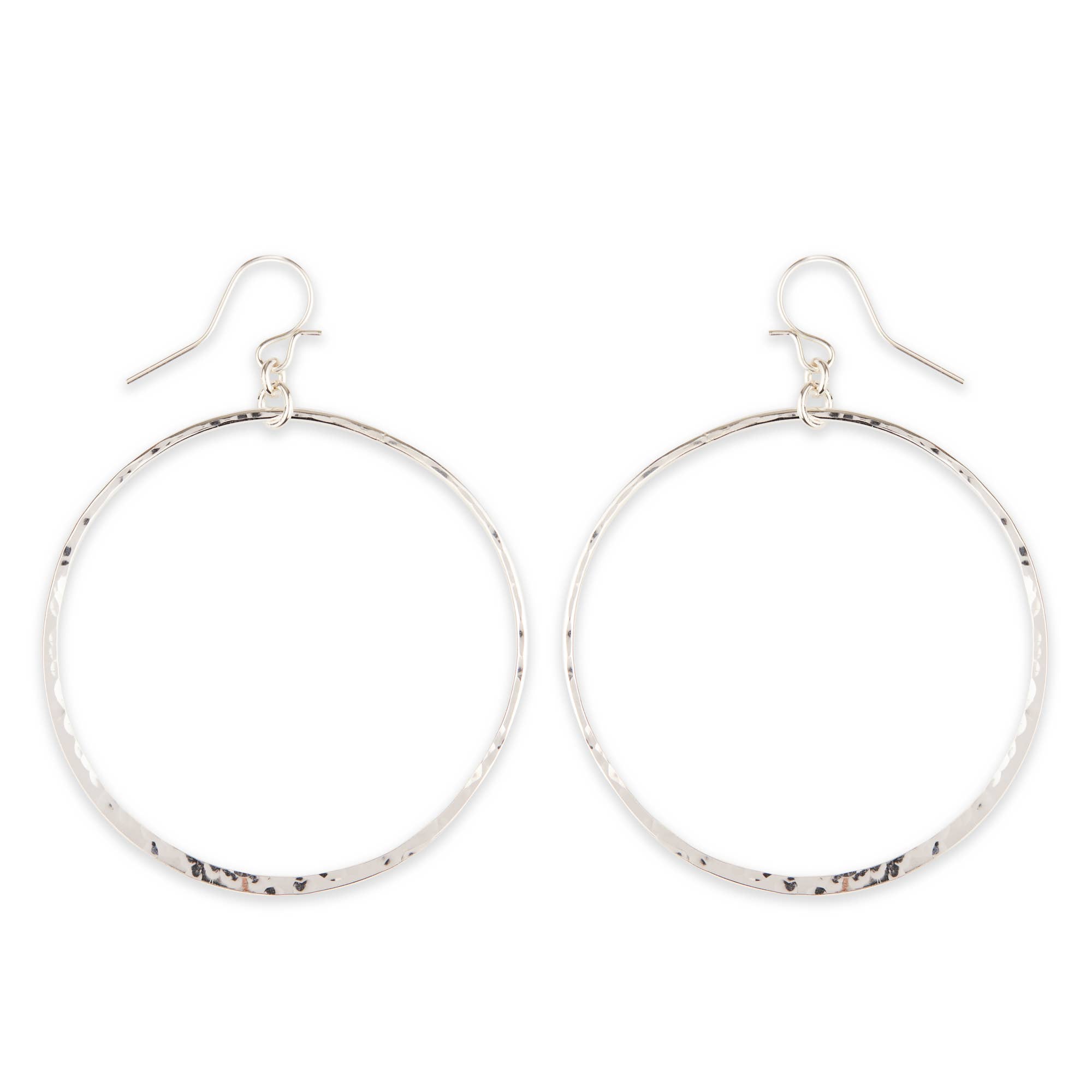 Mark Steel Jewelry - Vente Boucles d'oreilles pendantes - Boucles d'oreilles pendantes à maillons martelés Bold, tailles 22 mm à 40 mm4