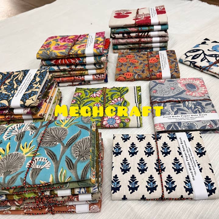 Meghcraft - Wholesale Notebook - Handmade Eco-friendly Recycled Paper Notebook-Handmade diary