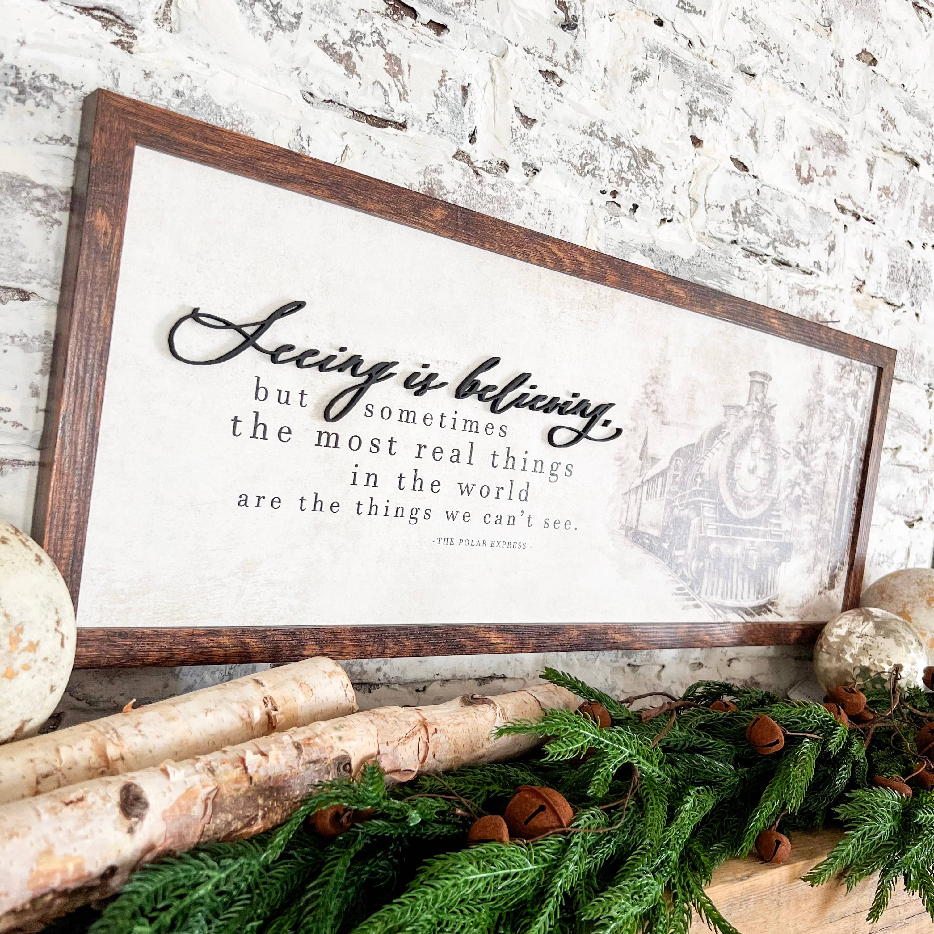 WillowBee Signs & Designs – wholesale Skylt – Att se är att tro på Polar Express julskylt4