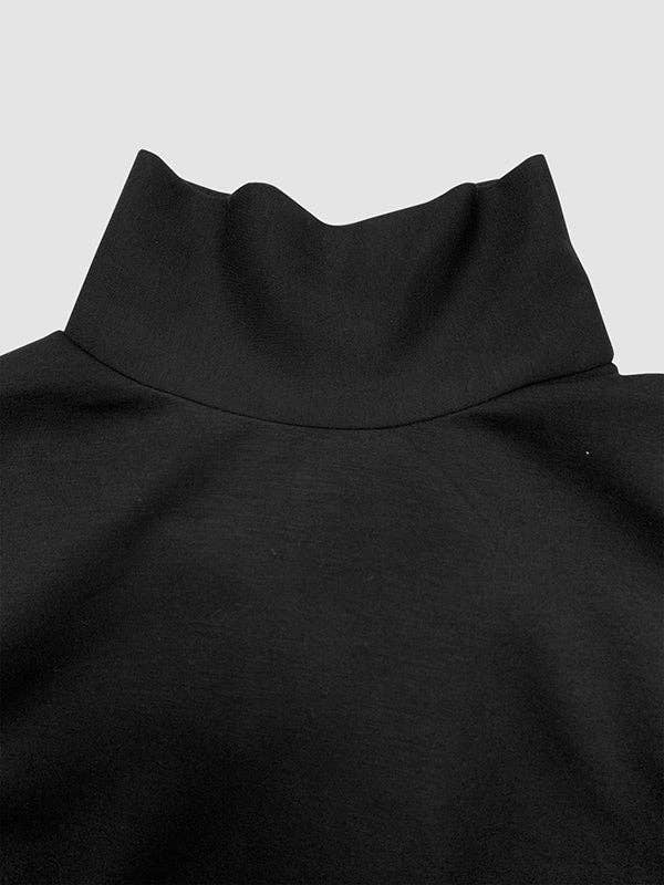 Plush Looks - Vente Robe – femme - Robe maxi asymétrique à col montant fendu sur le côté7