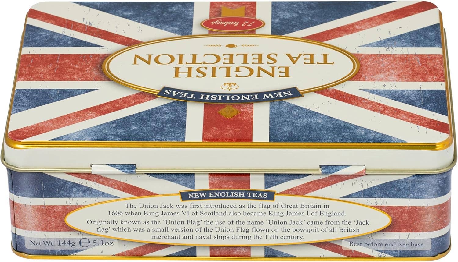 mOrganics Beauty – wholesale Tea bags – Union Jack Tea Tin with 72 Teabag Selection3