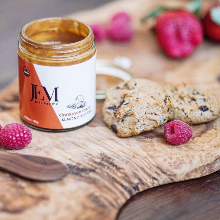 JEM Organics - Vendita all'ingrosso Burro di frutta secca - NUOVO! 10oz Burro di mandorle di Maca alla cannella germogliato JEM Organics4