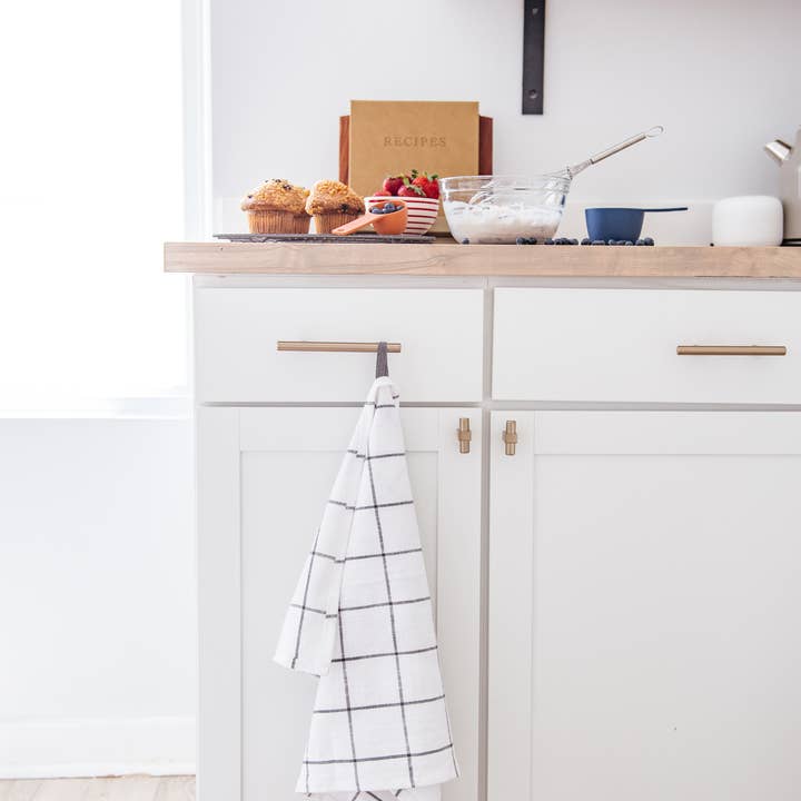 LLdecor - Wholesale Tea Towel - Set of 6, 2 Kitchen Towels, 3 Dishcloths & Canvas Basket6